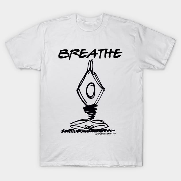 Breathe Yoga Pose v2 T-Shirt by SherringenergyTeez